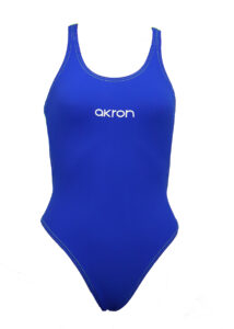 Akron Costume da bagno bicolore Babbitt Evo per bambine - Blu / Verde fluo