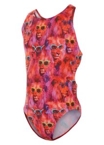 Maru Dziecięcy kostium kąpielowy Cool Catz Rave Back - koralowy