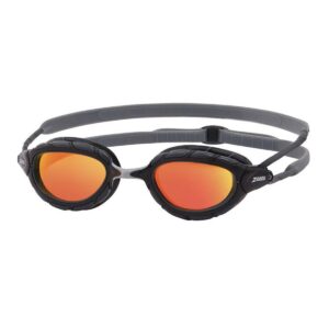 Zoggs Predator Titanium Spiegelbril - Grijs / Zwart / Oranje-0