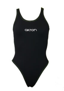 Akron Costume da bagno Babbitt Evo per bambini - Nero/Verde commedia