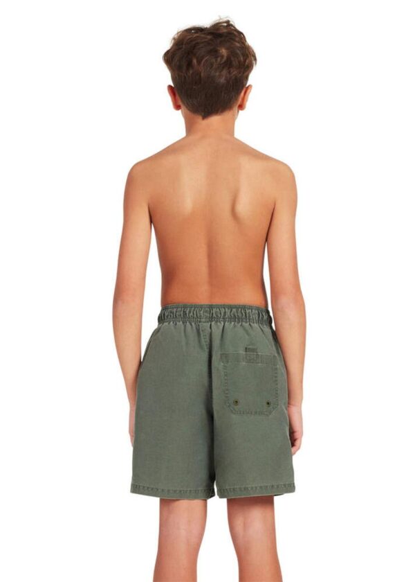Zoggs Calções Mosman Washed para meninos, 15 polegadas – Cáqui