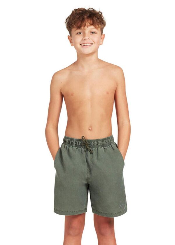 Zoggs Shorts Mosman Washed Ecodura de 15 polegadas para meninos - Azul-marinho