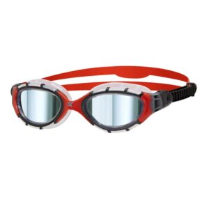 Zoggs Predator Flex Titanium naočale - prozirne/crvene/dimljene zrcalne