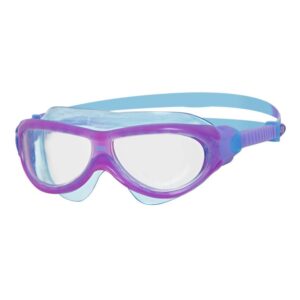 Zoggs Phantom Junior Masker - Paars/Lichtblauw/Transparant-0