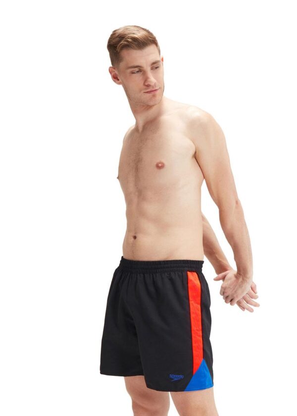 Speedo Vodní kraťasy Hyper Boom Splice 16"" - Černá/Sopečná oranžová/True Colbalt