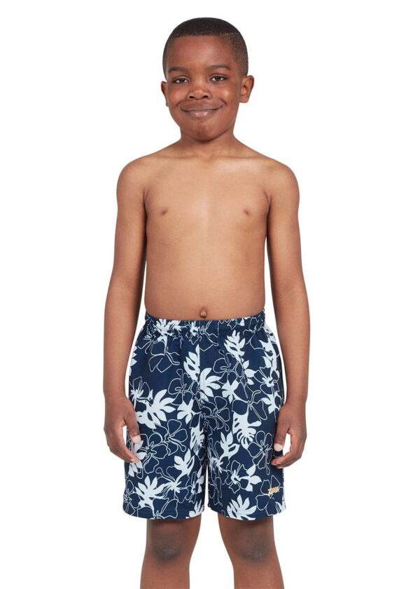 Zoggs Calções com estampa havaiana para meninos - 0