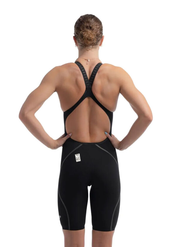 Speedo Fastskin LZR Puro Intent 2.0 Meias de cano alto com costas abertas – Preto/Iridescentes