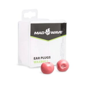 Mad Wave Zatyczki do uszu Waxball - czerwone-0