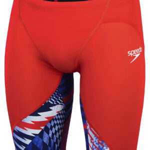 Speedo Fastskin LZR Ignite Jammer - Κόκκινο φλόγας / Μπολτ / Λευκό