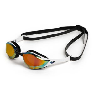 Arena Cobra Edge Swipe naočale s ogledalom - zlatne / bijele / crne
