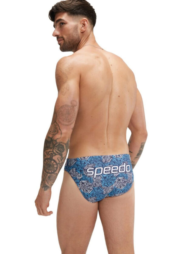 Speedo Pánské kalhotky Escape 5 cm – modré / bílé