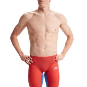 Speedo Fastskin LZR Pure Valor 2.0 Visoki struk Jammer - Vatreno crvena / Kobaltno žuta