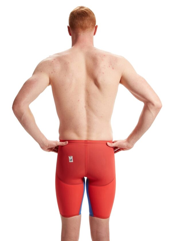 Speedo Fastskin LZR Puro Valor 2.0 Cintura alta Jammer – Vermelho Chama / Azul Cobalto