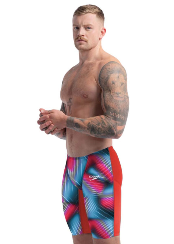 Speedo Fastskin LZR Puro Valor 2.0 Jammer - Vermelho Chama / Azul Picton