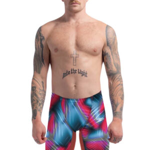 Speedo Fastskin LZR Pure Valor 2.0 Visoki struk Jammer - Vatreno crvena / Picton plava