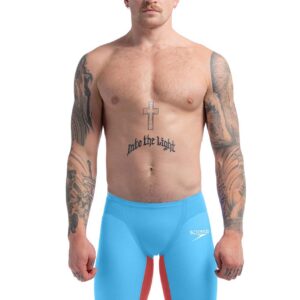 Speedo Fastskin LZR Pure Valor 2.0 Visoki struk Jammer - Picton plava / Vatreno crvena