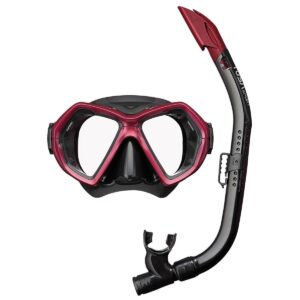 TUSA Sport UC0106 X-Plore maska ​​i disalica - crna / metalik tamnocrvena-0