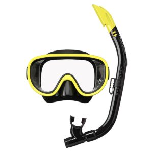 TUSA Sport UC0110 Elite maska ​​i disalica - crna / bljeskavo žuta-0