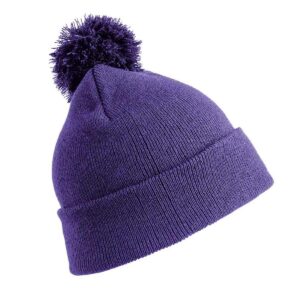 Berretto con pompon Core Kids - Viola