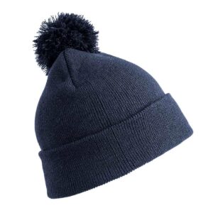 Czapka dziecięca Core Pom Pom Beanie - granatowa