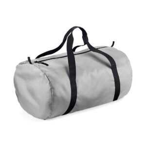 BagBase Packaway torba za bačvu - srebrna / crna