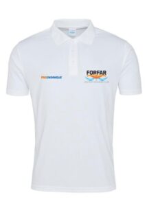 Polo bianca personalizzata ForFar Swimming Club - Adulto
