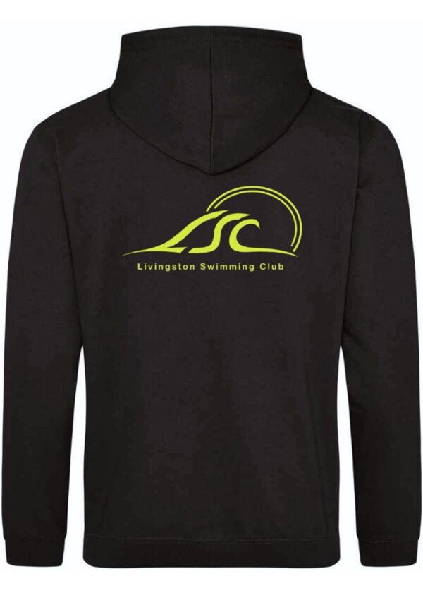 Bluza z kapturem Livingston Swimming Club – czarno-zielona