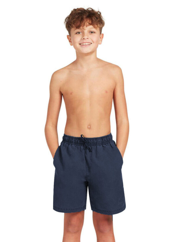 Zoggs Shorts Mosman Washed Ecodura de 15 polegadas para meninos - Azul-marinho
