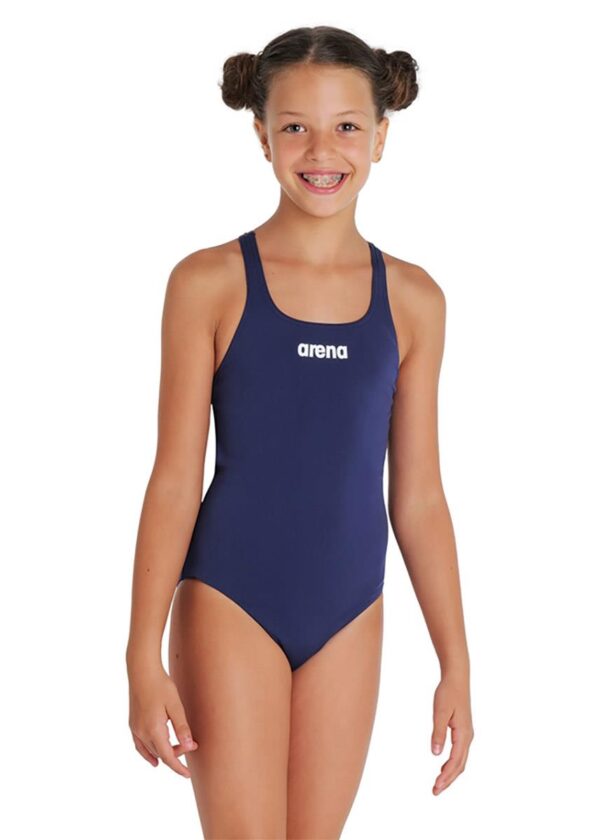 Arena Djevojački kupaći kostim Team Swim Pro - tamnoplava / bijela
