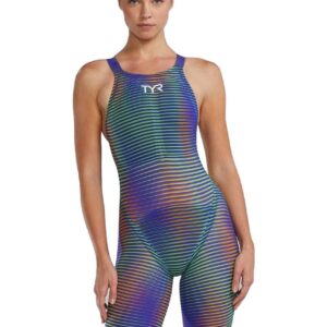 TYR Tuta intera Avictor 2.0 Luminis con schiena scoperta - Lime elettrico
