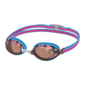 Speedo Dětské zrcadlové brýle Vanquisher 3.0 - Picton Blue / Gold-0