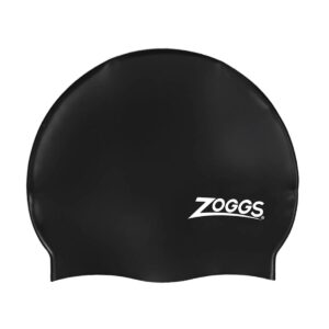 Zoggs Touca de natação de silicone - preta