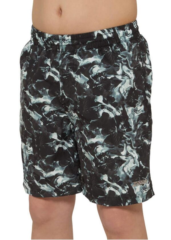 Zoggs Shorts de hidroginástica estampados para meninos de 15"