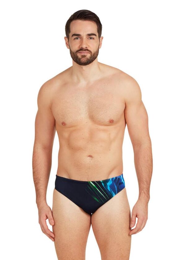 Zoggs Calcinha estilo nadador Ocean Swirl Racer