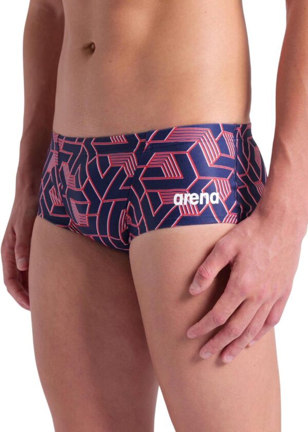 Arena Spodenki Escape Low Waist Short – czerwone/białe/niebieskie