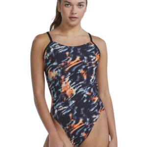 TYR Costume da bagno Validus Cutoutfit - Arancione / Acqua / Nero