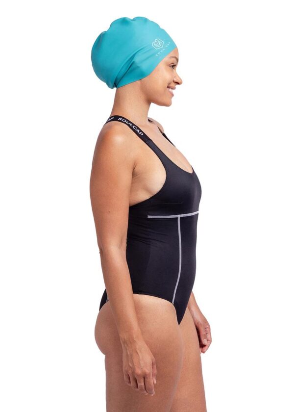 Touca de Natação Volumosa Soul Cap Adulto Turquesa