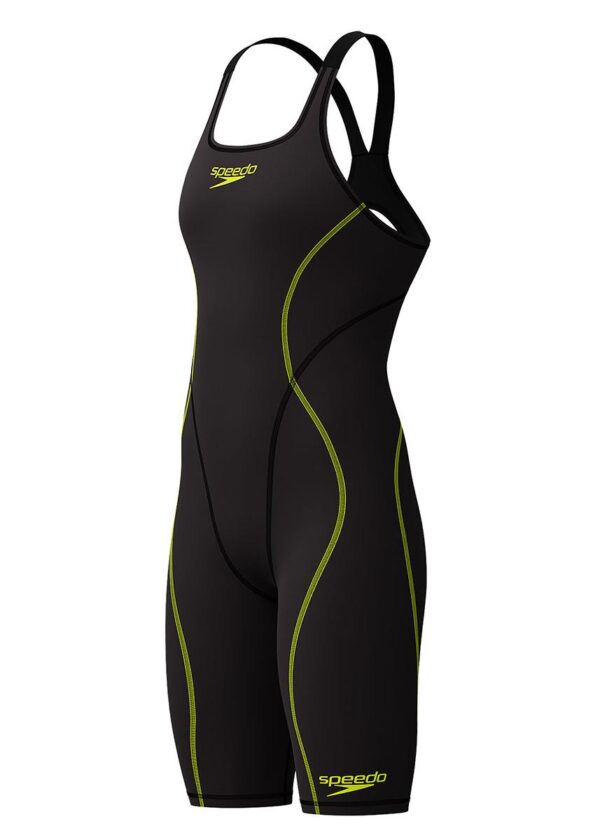 Speedo Fastskin Hyperspark Solid Openback Kneeskin - Černá
