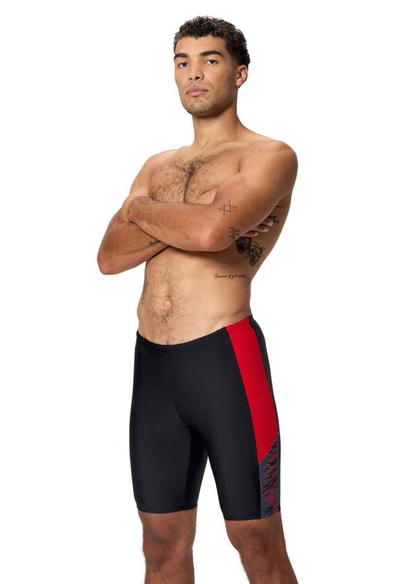 Speedo Potápět Jammer - Antracitová / Vysoce riziková červená