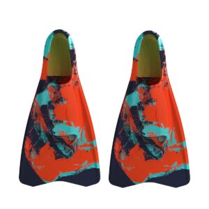 Speedo Peraje srednje oštrice - Peacoat / Volcanic Orange / Arctic Glass