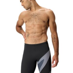 Speedo Logo Hyperboom Jammer - Nero / Grigio