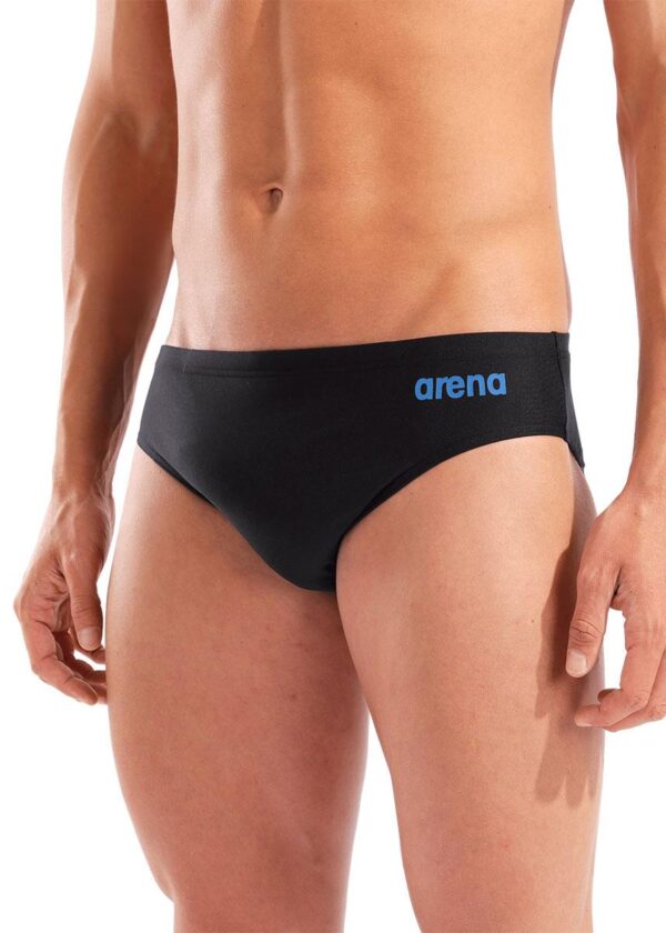 Arena Hyperflow jednobojne gaćice 7 cm - crne / plave