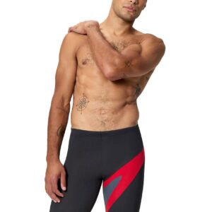 Speedo Logo Hyperboom Jammer - Nero / Rosso