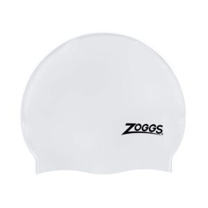 Zoggs Cuffia da nuoto in silicone - Bianca-0