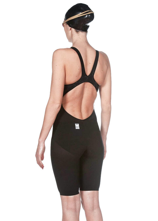Arena Powerskin Carbon Air² Meia-calça aberta até o joelho – Preto/Dourado
