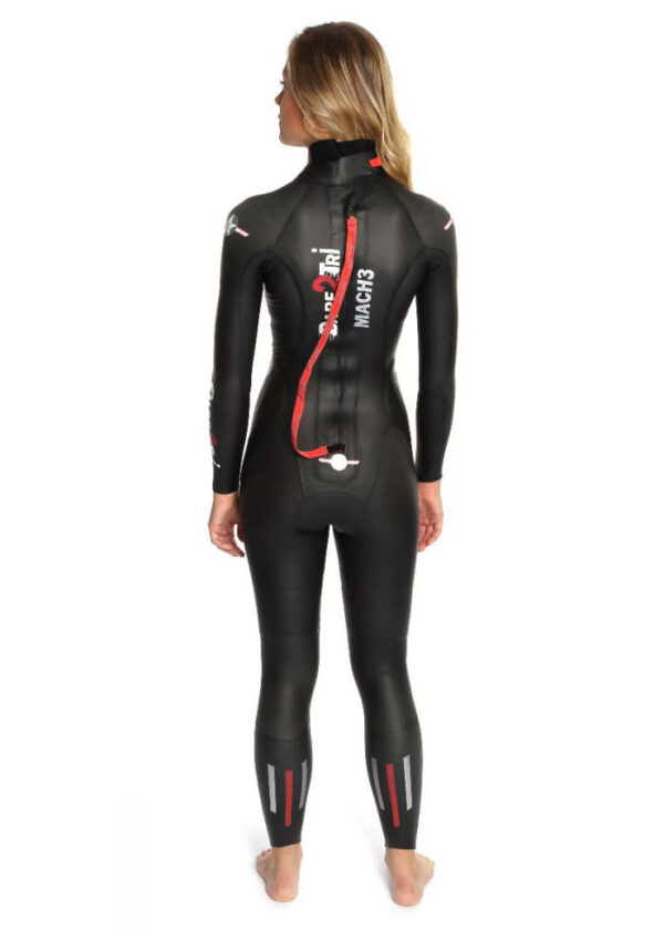 Dare2Tri Dámský neopren MACH3 S.7 – černý / červený