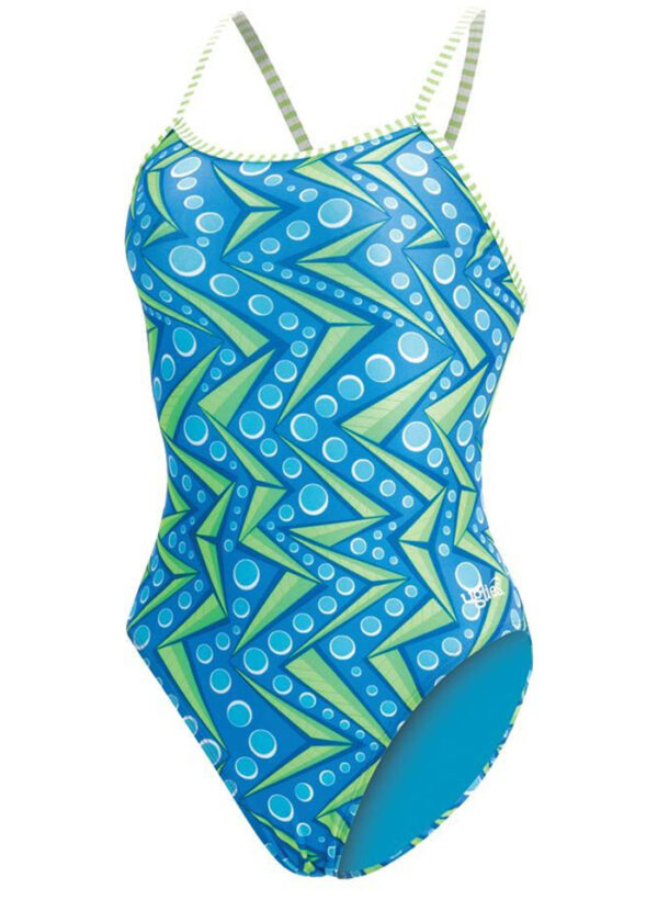 Dolfin Maiô Zenon com decote em V e costas nuas - Azul