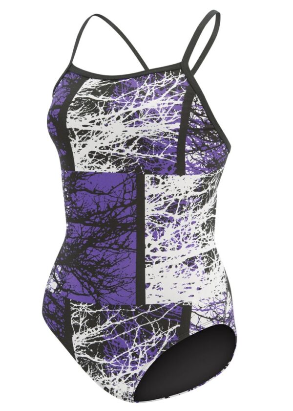Dolfin Costume da bagno Reliance Phantom V Back per bambine - Viola