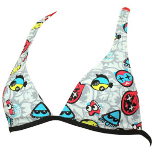 Diana Girls Twin Halter Swim Bikini Top - Multicoloured