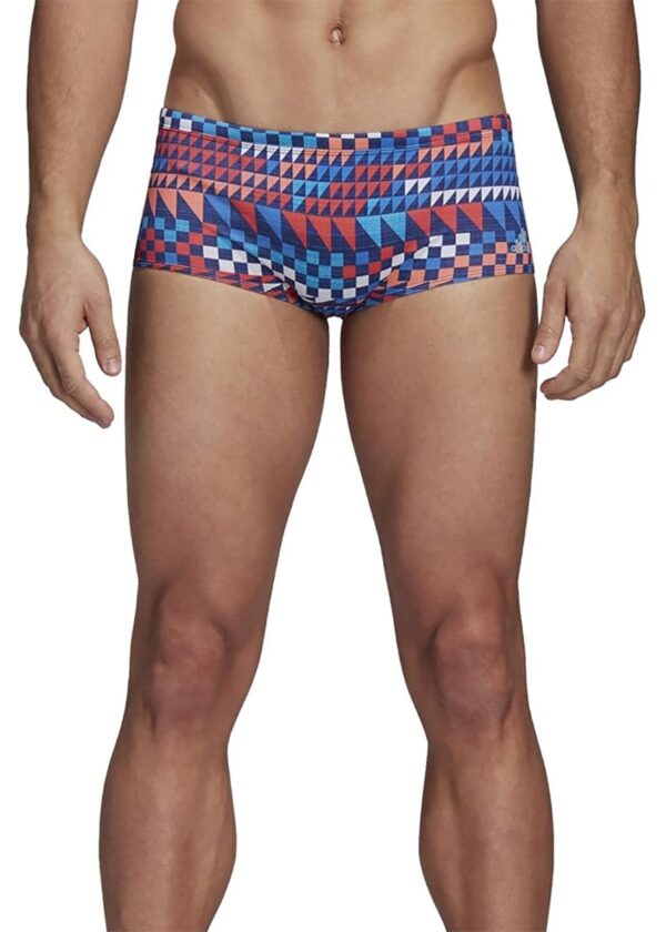 Adidas Calção de ciclismo masculino Performance Aquashort com estampa total - Azul/Preto